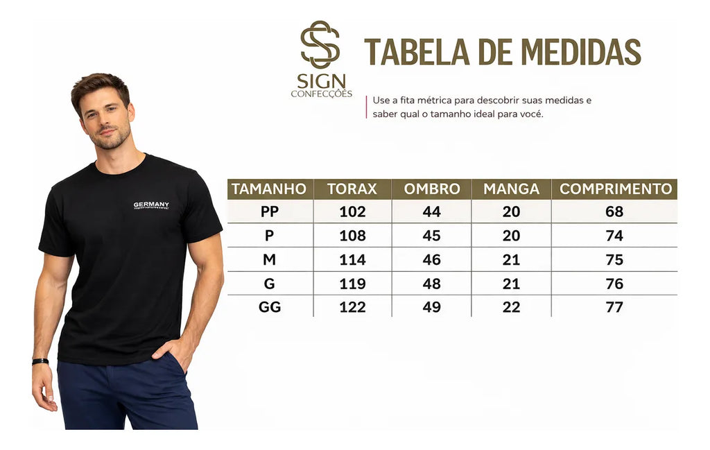 Camiseta Manga Curta - Masculina