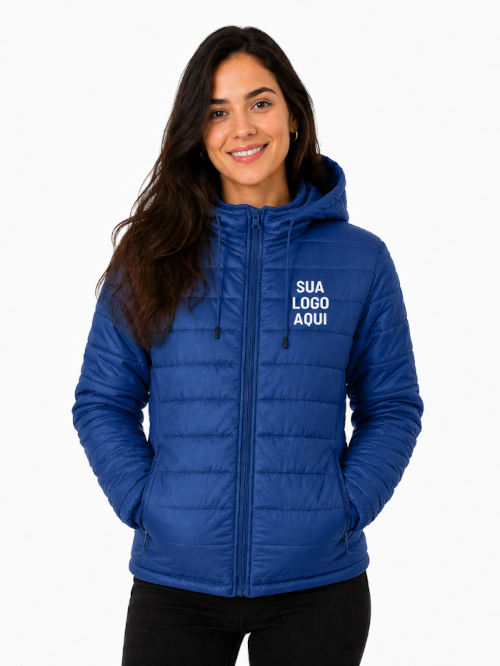 Jaqueta Puffer Personalizada Feminina