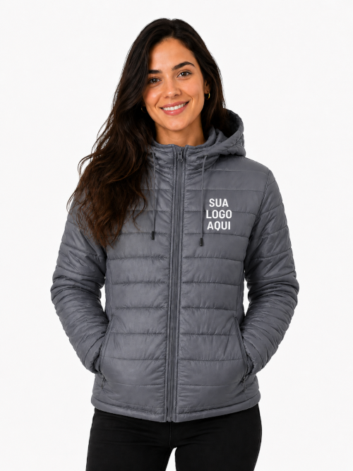 Jaqueta Puffer Personalizada Feminina