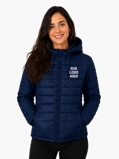 Jaqueta Puffer Personalizada Feminina
