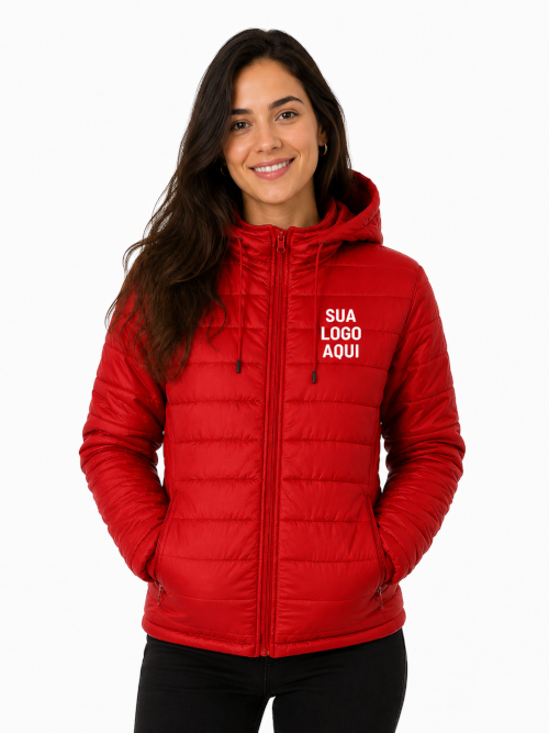 Jaqueta Puffer Personalizada Feminina