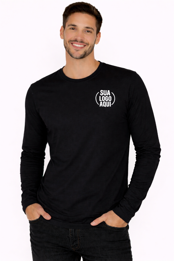 Camiseta Manga Longa Personalizada - Masculino