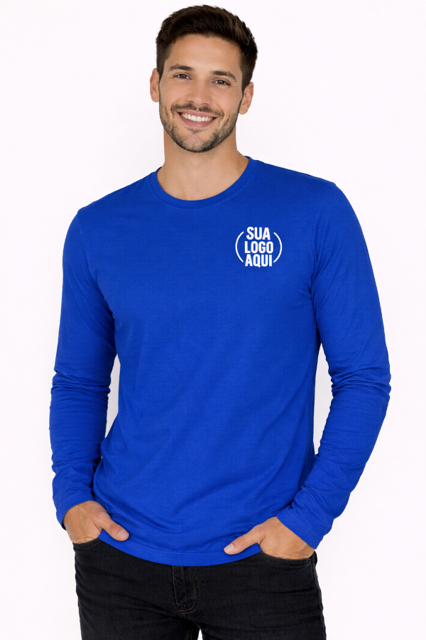 Camiseta Manga Longa Personalizada - Masculino