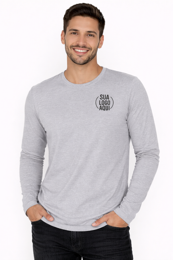 Camiseta Manga Longa Personalizada - Masculino