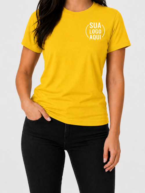 Camiseta Manga Curta Personalizada - Feminina
