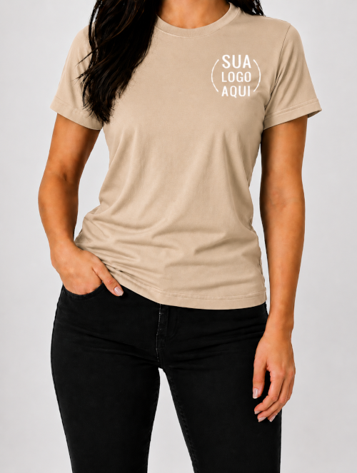 Camiseta Manga Curta Personalizada - Feminina