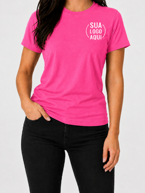 Camiseta Manga Curta Personalizada - Feminina