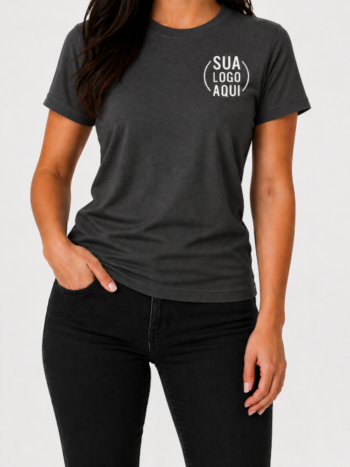 Camiseta Manga Curta Personalizada - Feminina