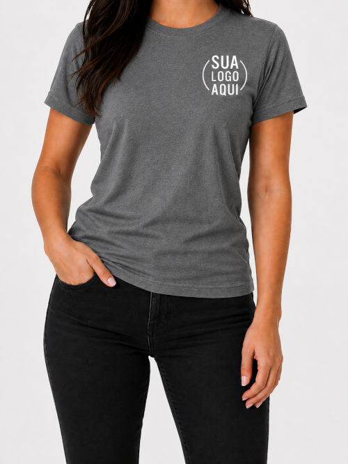 Camiseta Manga Curta Personalizada - Feminina
