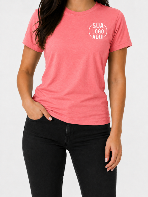 Camiseta Manga Curta Personalizada - Feminina