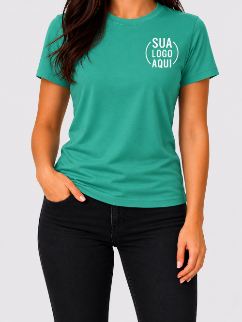 Camiseta Manga Curta Personalizada - Feminina