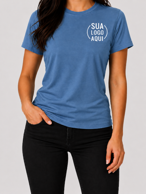 Camiseta Manga Curta Personalizada - Feminina