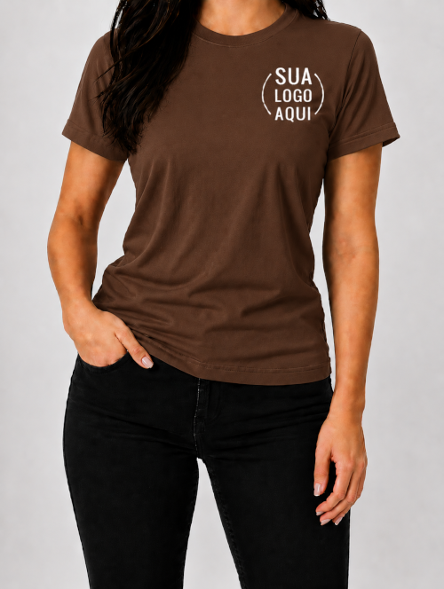 Camiseta Manga Curta Personalizada - Feminina