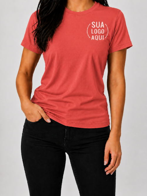 Camiseta Manga Curta Personalizada - Feminina