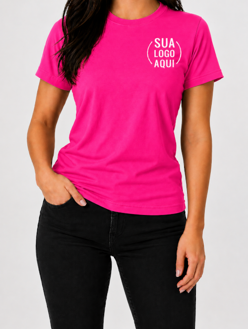 Camiseta Manga Curta Personalizada - Feminina