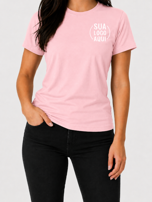 Camiseta Manga Curta Personalizada - Feminina