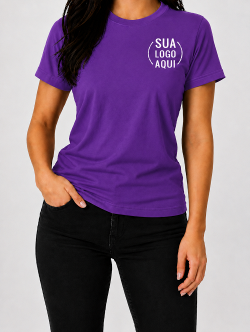 Camiseta Manga Curta Personalizada - Feminina