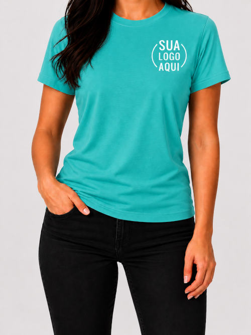 Camiseta Manga Curta Personalizada - Feminina