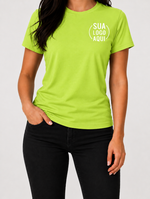 Camiseta Manga Curta Personalizada - Feminina