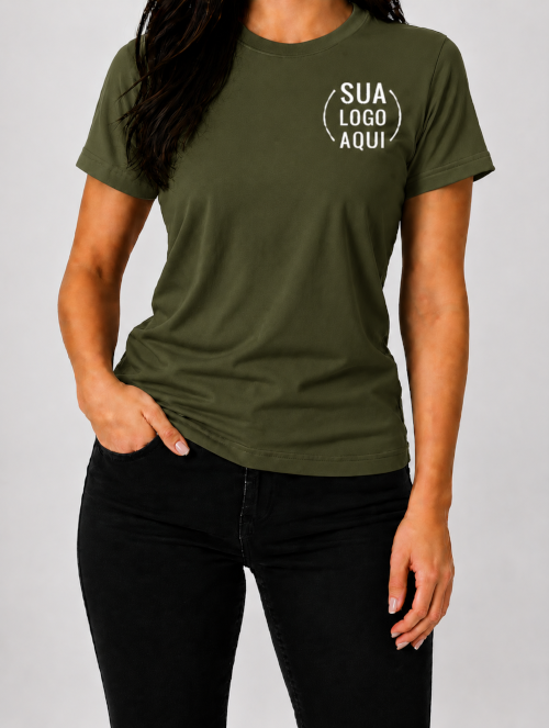 Camiseta Manga Curta Personalizada - Feminina