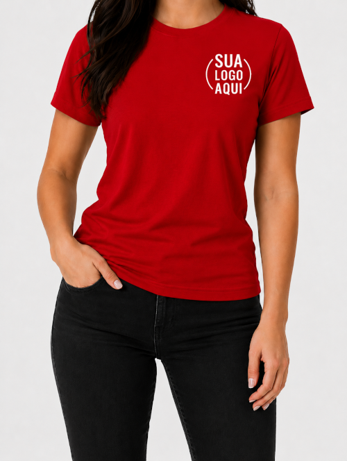 Camiseta Manga Curta Personalizada - Feminina