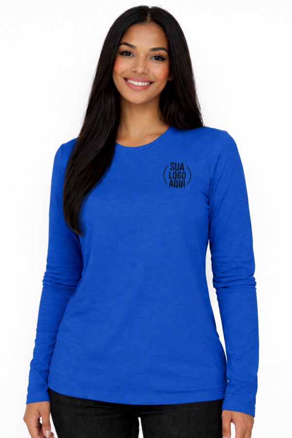 Camiseta Manga Longa Personalizada - Feminina