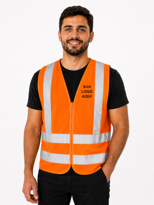 Colete Refletivo Sem Bolso - Personalizado