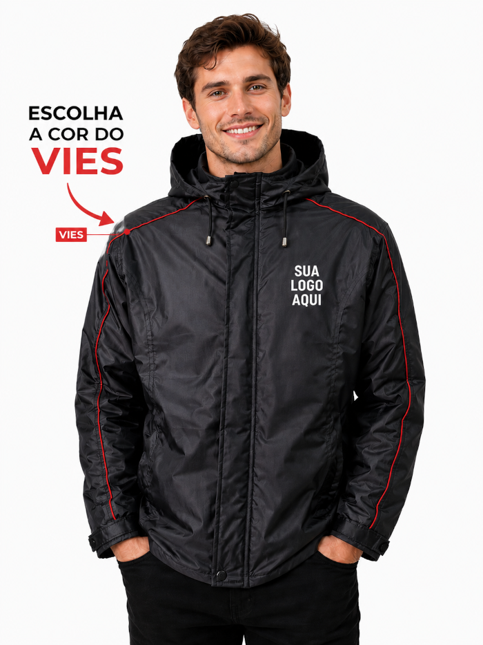 Jaqueta Personalizada Impermeável Masculina - Nylon