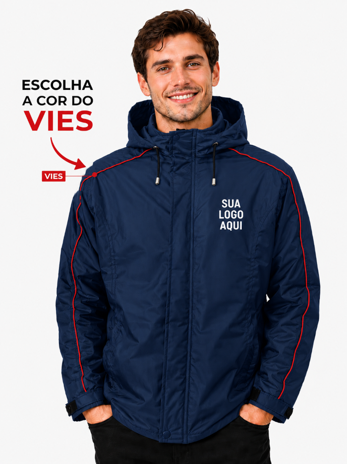 Jaqueta Personalizada Impermeável Masculina - Nylon