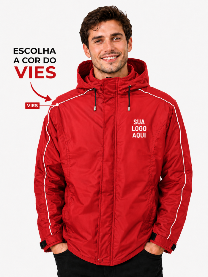 Jaqueta Personalizada Impermeável Masculina - Nylon